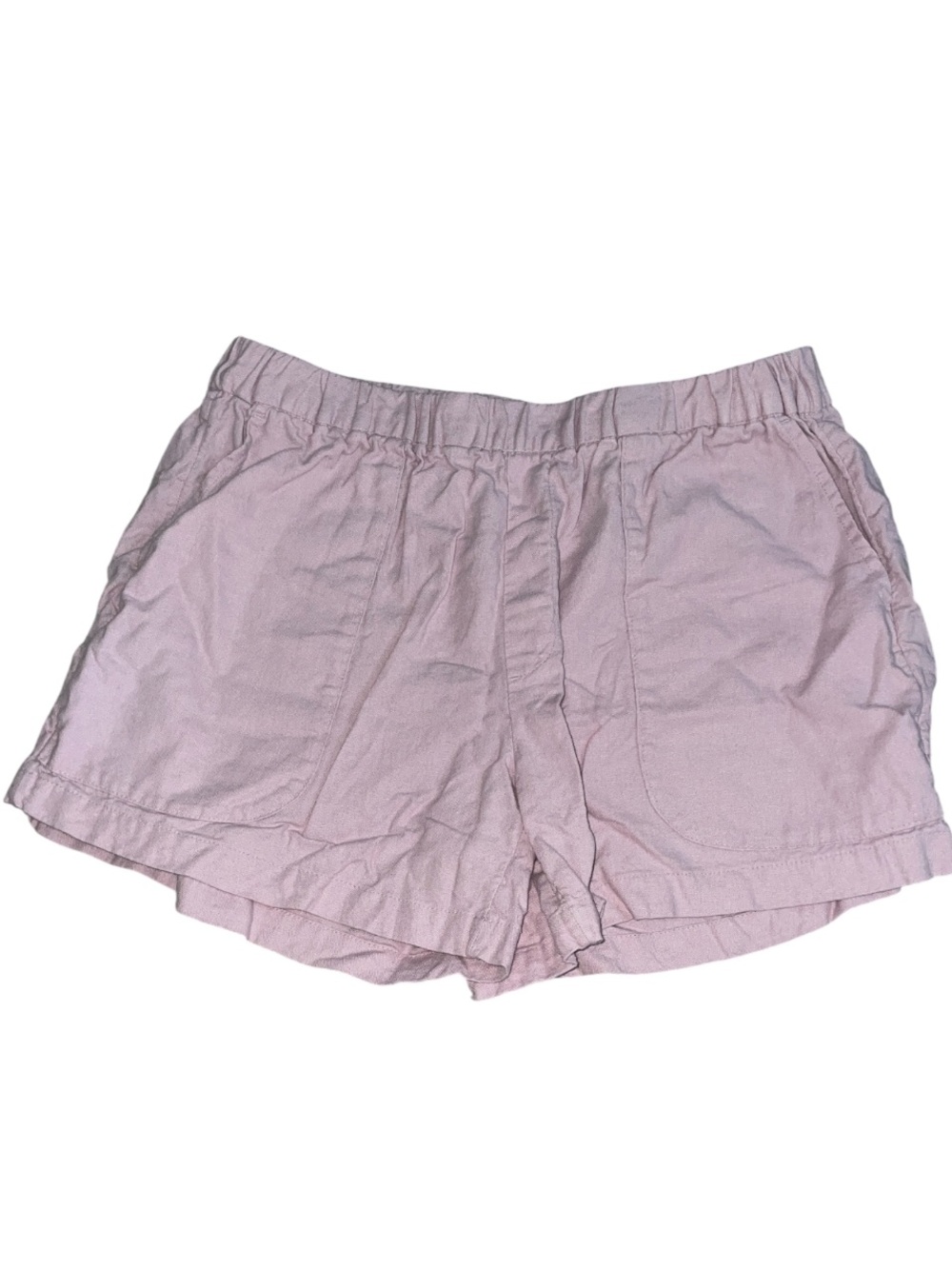 Banana Republic lavender linen blend pull on shorts